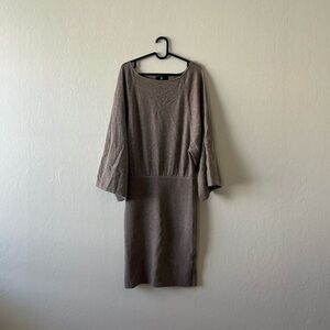 Banana Republic Taupe Long Sleeve Dress